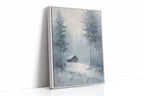 A Cabin Lost in Frosted Haze