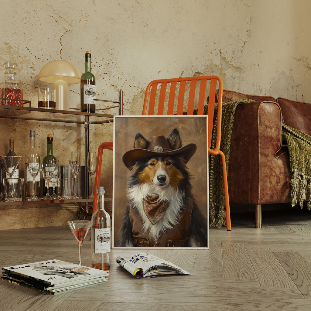 Rough Collie Sheriff of the High Plains