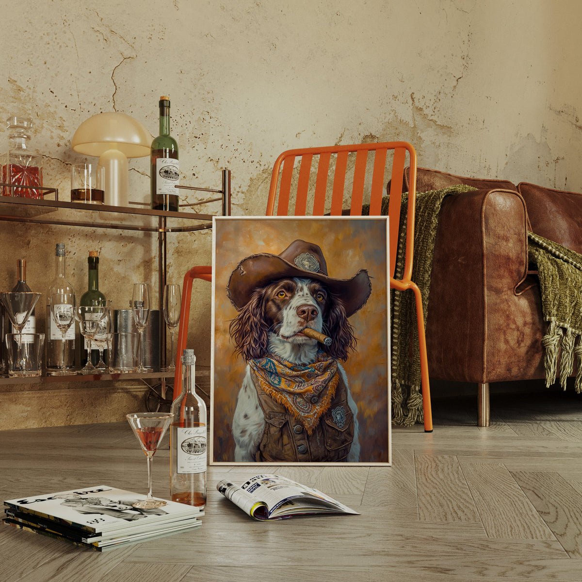 English Springer Spaniel Cowboy Sheriff