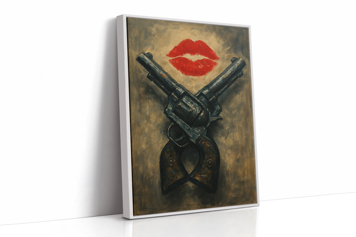 Kiss Kiss Bang Bang Western Print