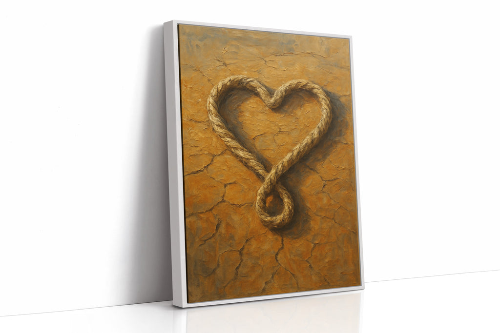 Lassoed Heart Western Rope Art