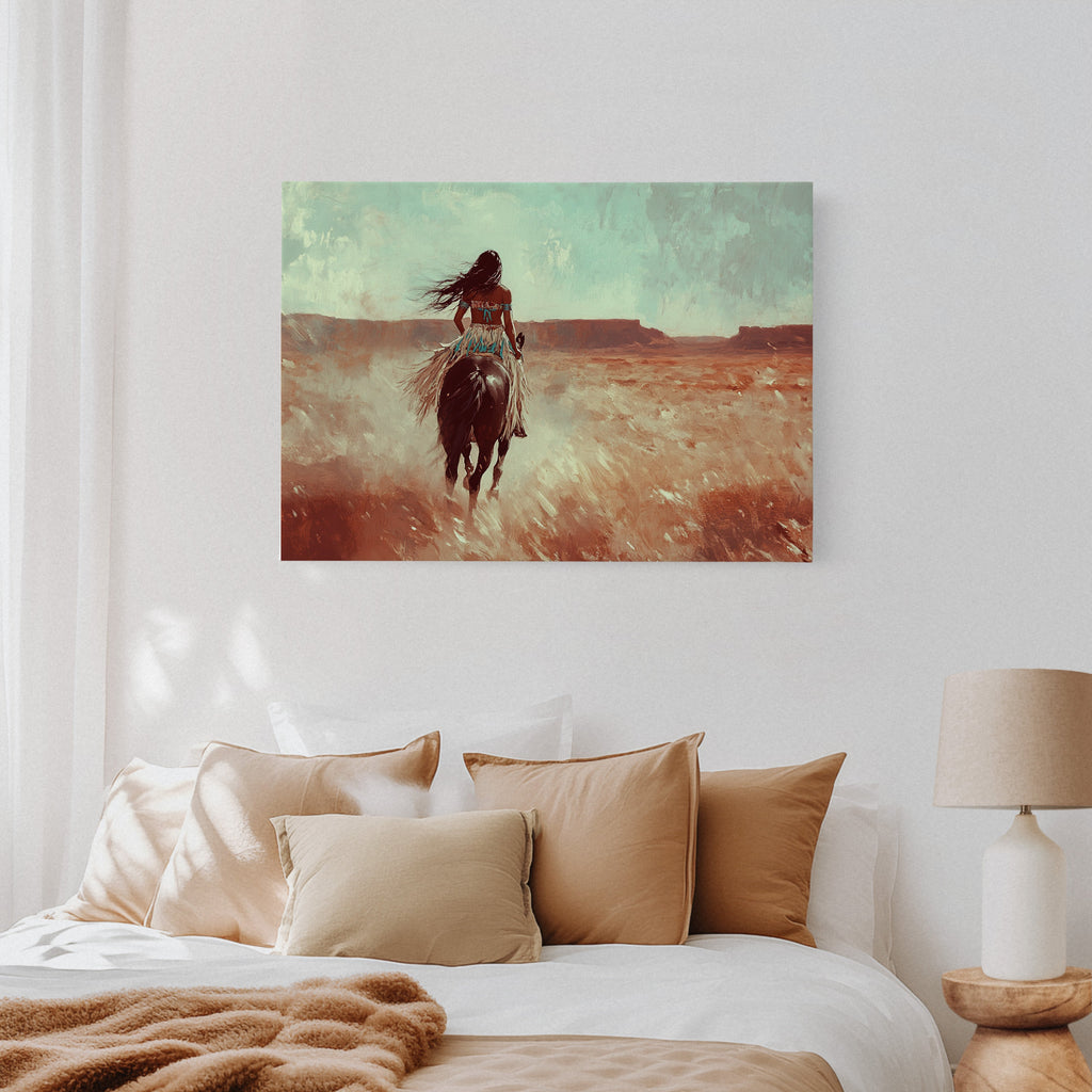 Spirit Rider Through Painted Canyons