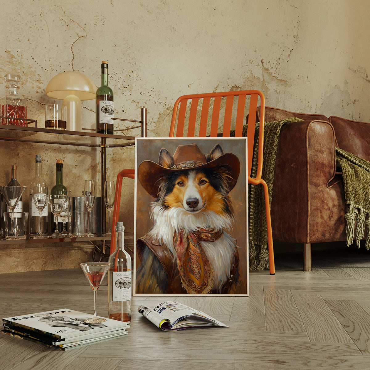 Rough Collie Sunset Wrangler