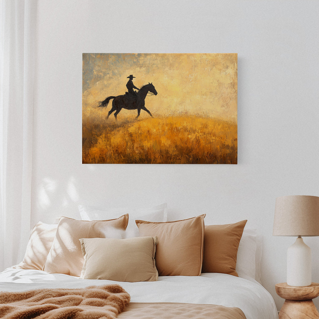 Cowboy in the Golden Haze