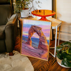 Delicate Arch at Dusk in Painted Sky