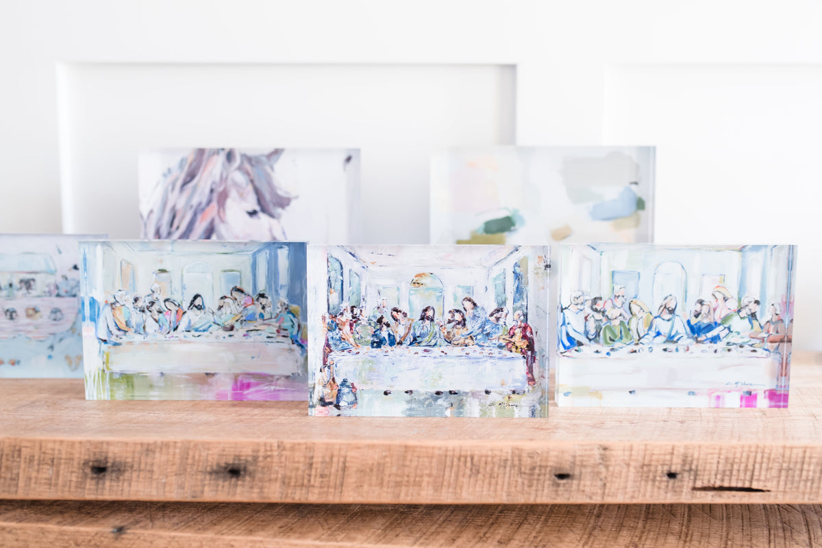 Legacy Meal VI Last Supper Acrylic Tabletop Art