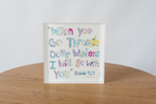 Isaiah 43:2 Bible Verse Acrylic Tabletop Art