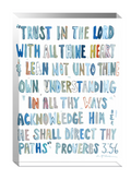 Proverbs 3:5-6 Bible Verse Acrylic Tabletop Art