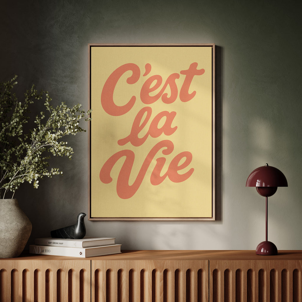 C’est La Vie Retro Wall Art
