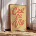 C’est La Vie Retro Wall Art