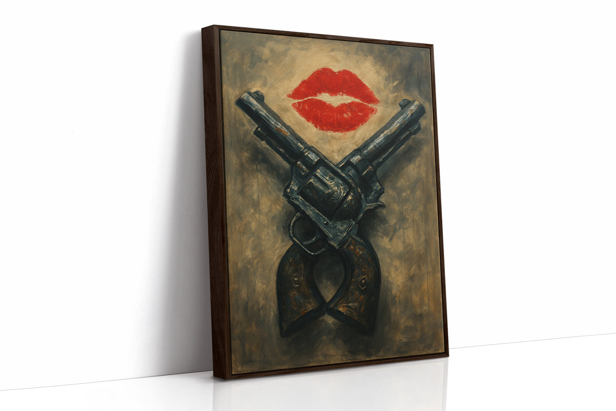 Kiss Kiss Bang Bang Western Print