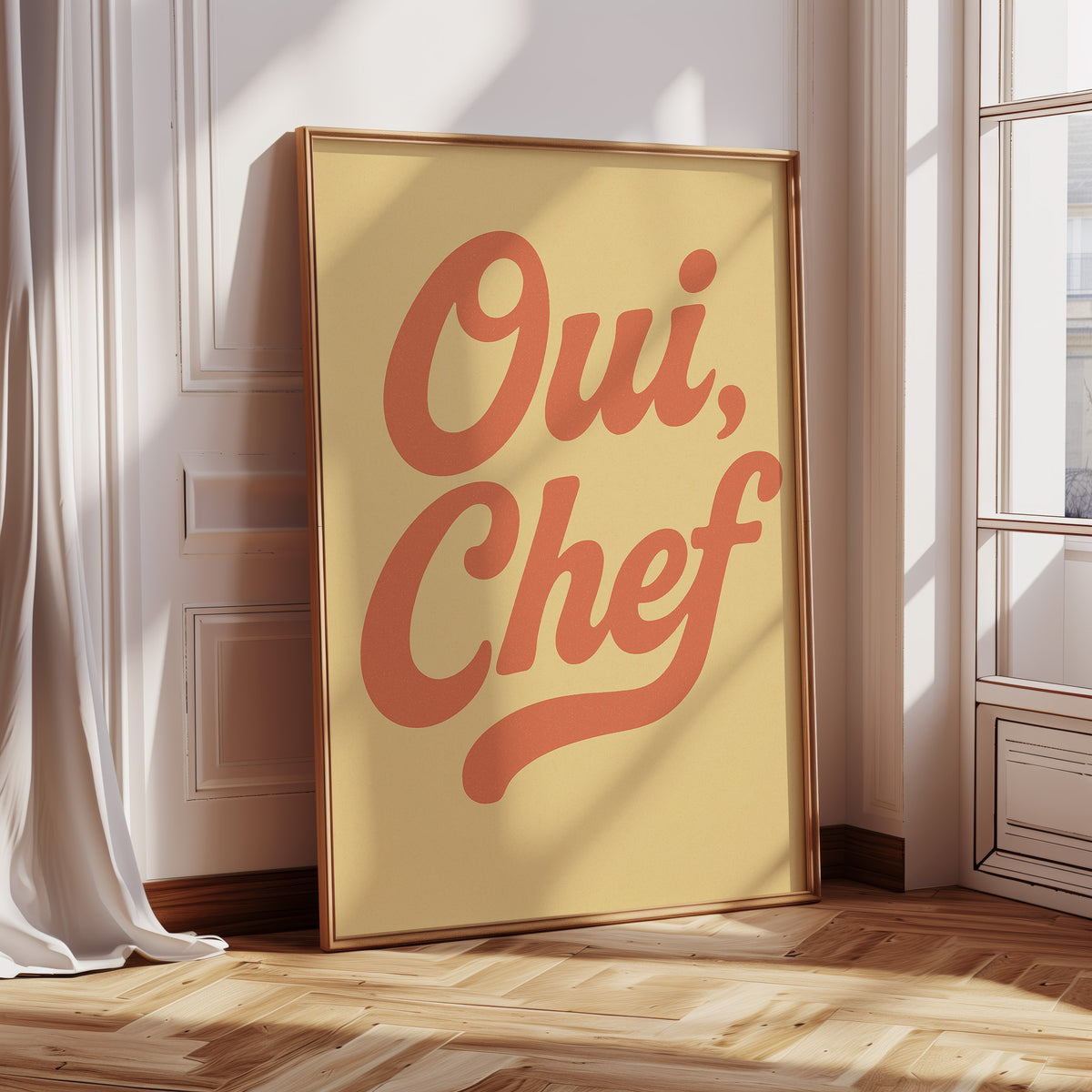 Oui Chef Kitchen Wall Art