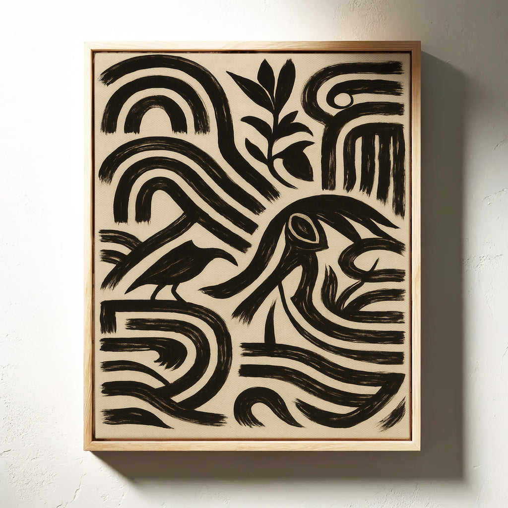 Raven Paths in Ink