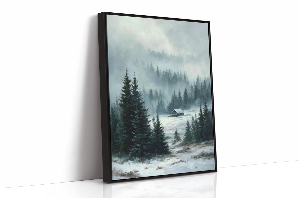 A Cabin Beneath Silent Pines