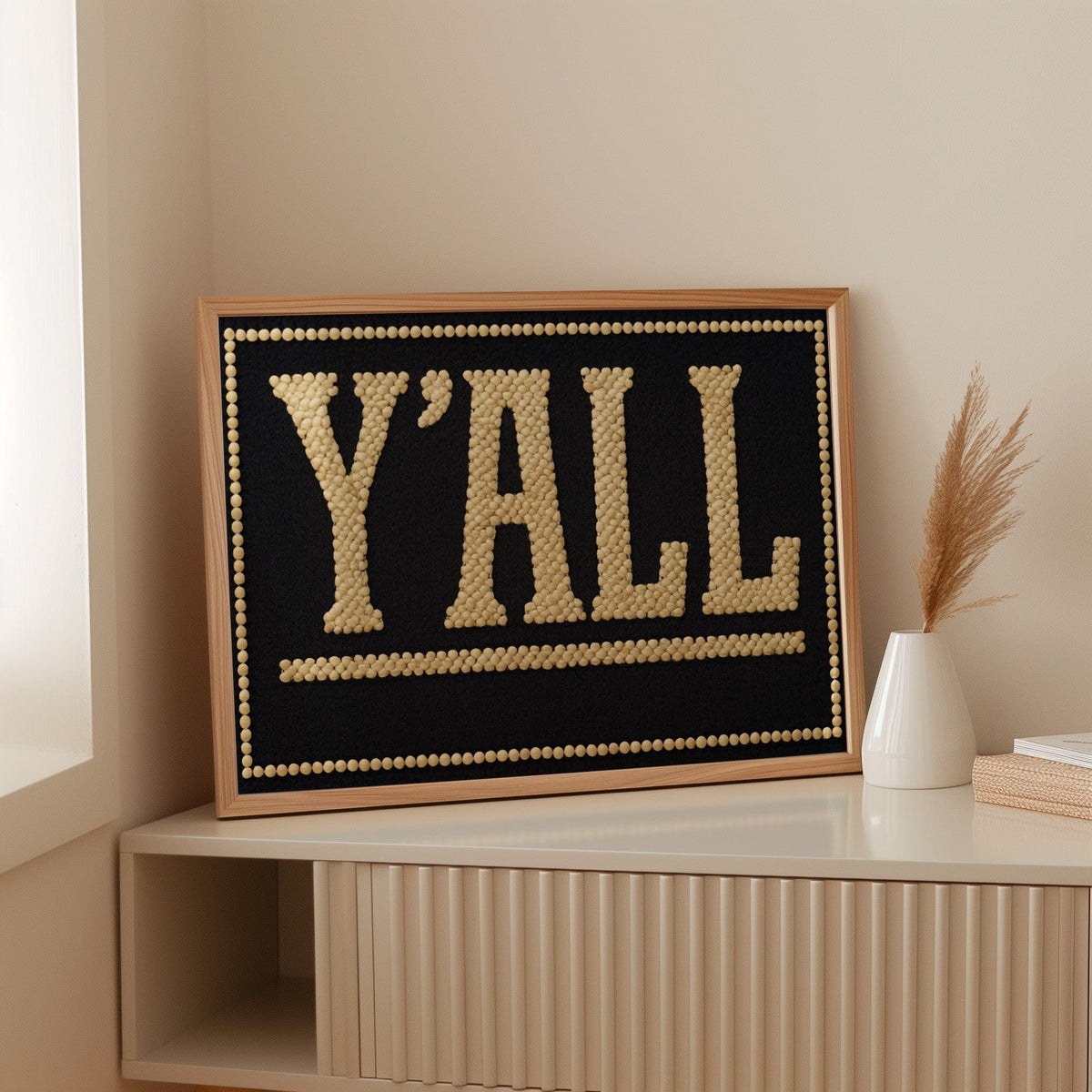 Y’ALL Western Beaded Sign