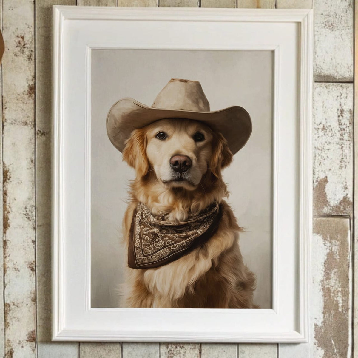 A Canine Cowboy's Bold Stance