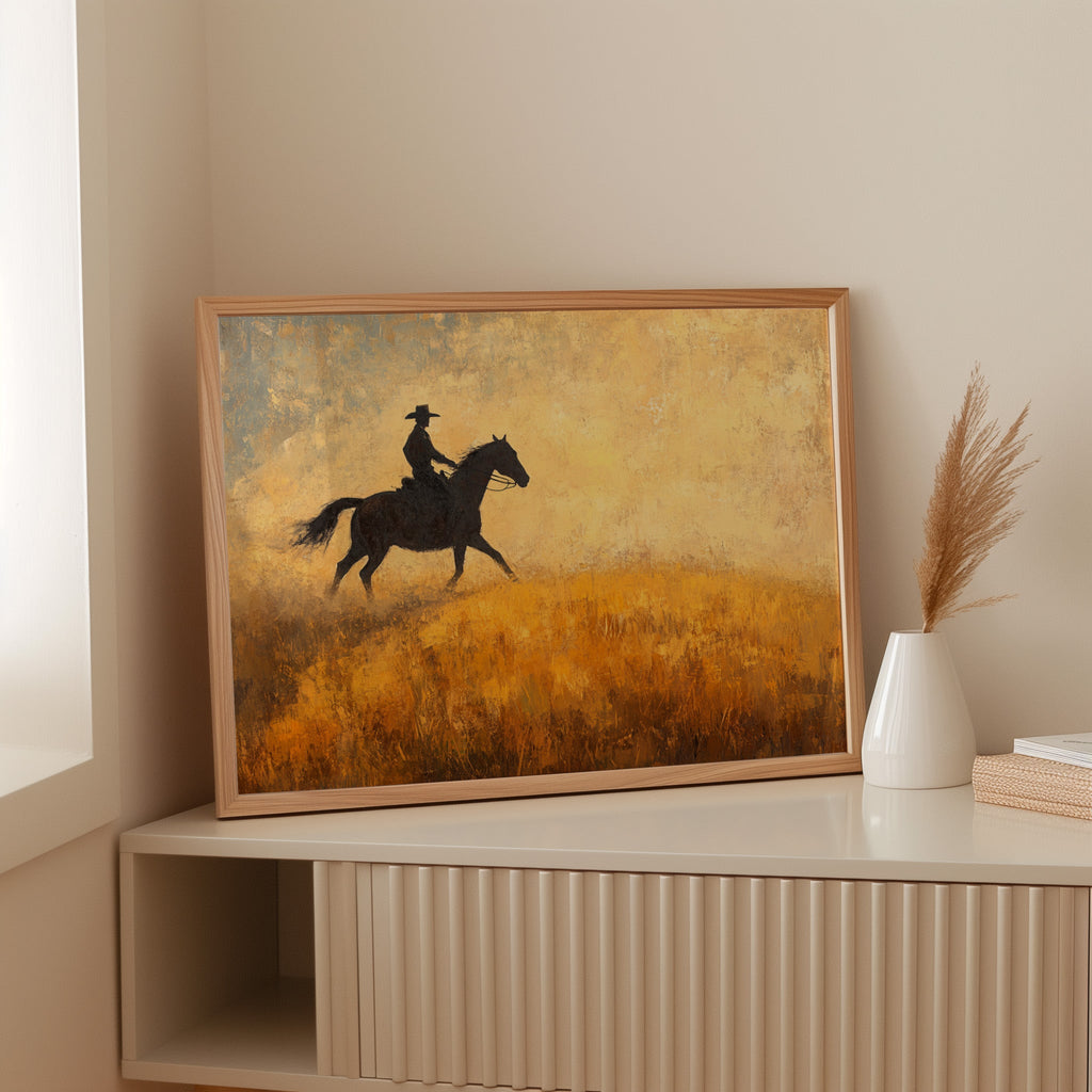 Cowboy in the Golden Haze