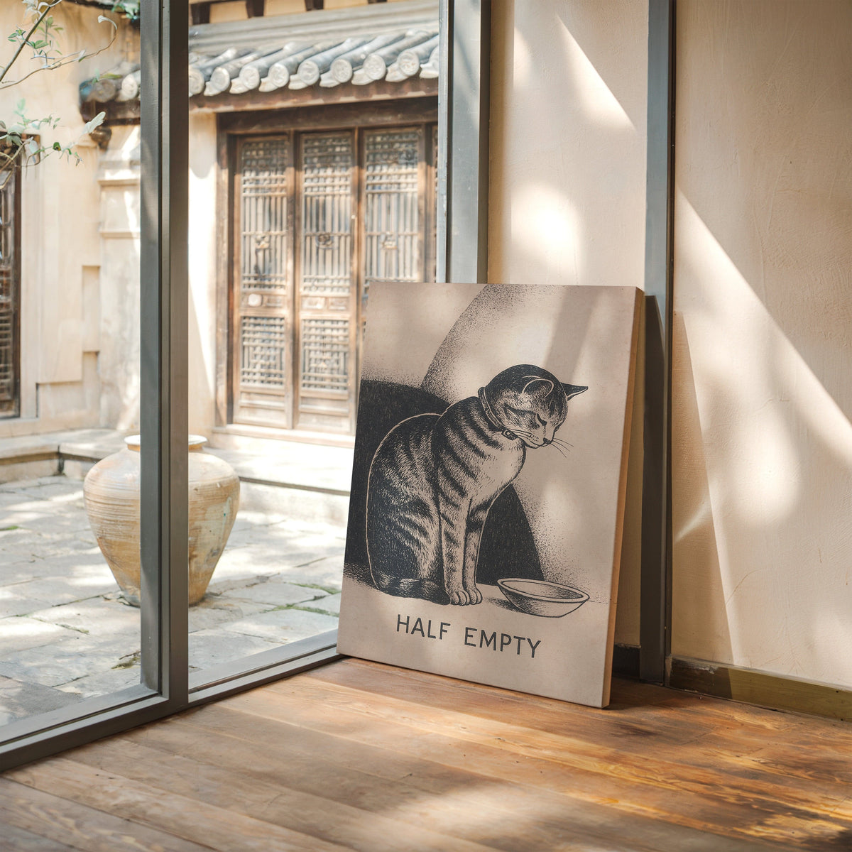 Half Empty Cat