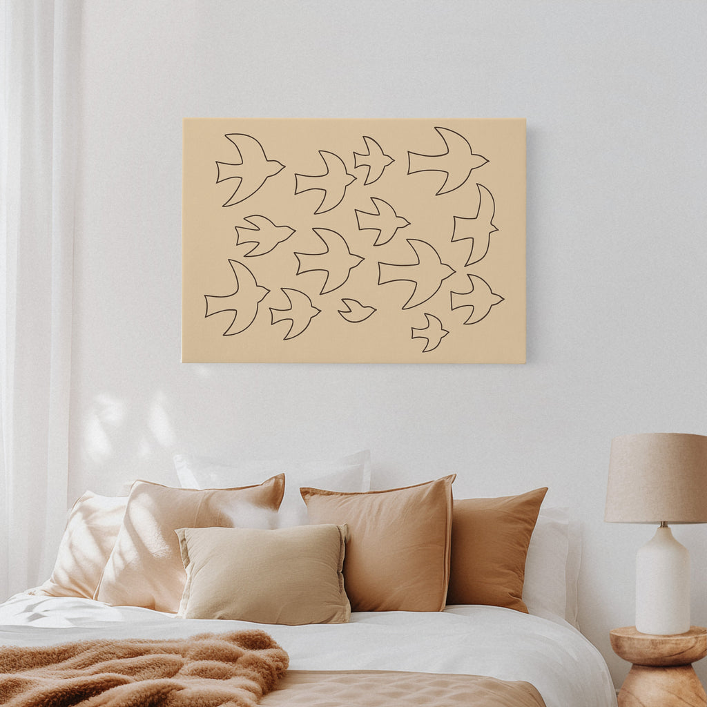 Minimalist Birds in Flight