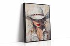 Cowgirl Grace in White Hat