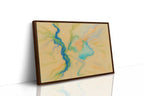 Vibrant Abstract Pastel River Art Print