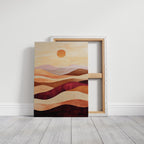 Sunset Dunes - Abstract Landscape Canvas Art