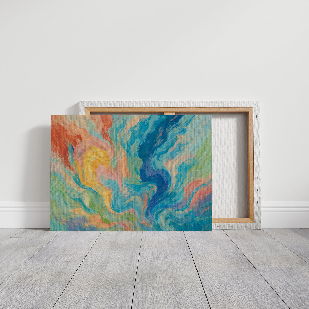 “Color Currents” – Abstract Swirl Painting