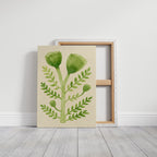 Elegant Green Botanical Watercolor Art Print