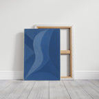 Serene Blue Abstract Art Print