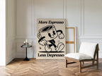 Caffeinated Cheer - Retro Coffee Art Print