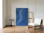 Serene Blue Abstract Art Print
