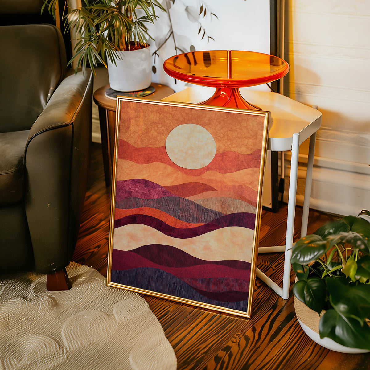 Sunset Serenade - Vibrant Abstract Canvas Art