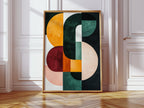 “Modern Balance” – Bold Mid-Century Abstract Geometric Print