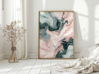 Mystic Waves - Abstract Marble Canvas Art