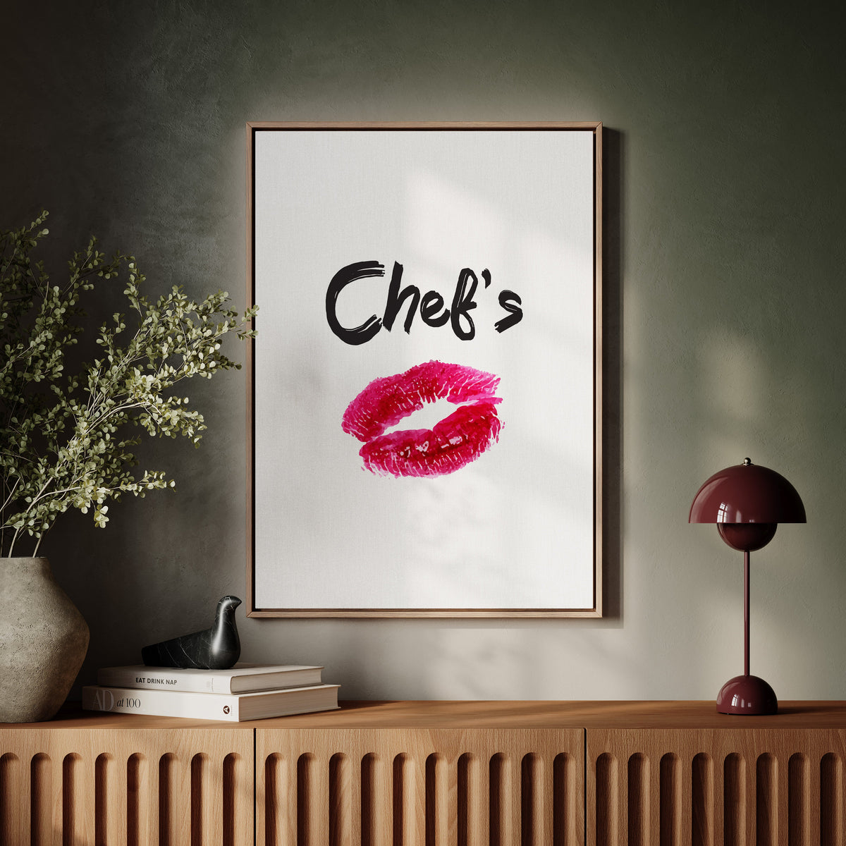 Sizzling Kiss - Culinary Art Print