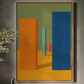Vibrant Geometric Abstract Canvas Art