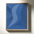 Serene Blue Abstract Art Print