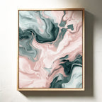 Mystic Waves - Abstract Marble Canvas Art