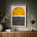 Sunset Log - Minimalist Geometric Art