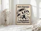 Caffeinated Cheer - Retro Coffee Art Print