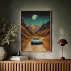Celestial Journey - Vintage Roadscape Art