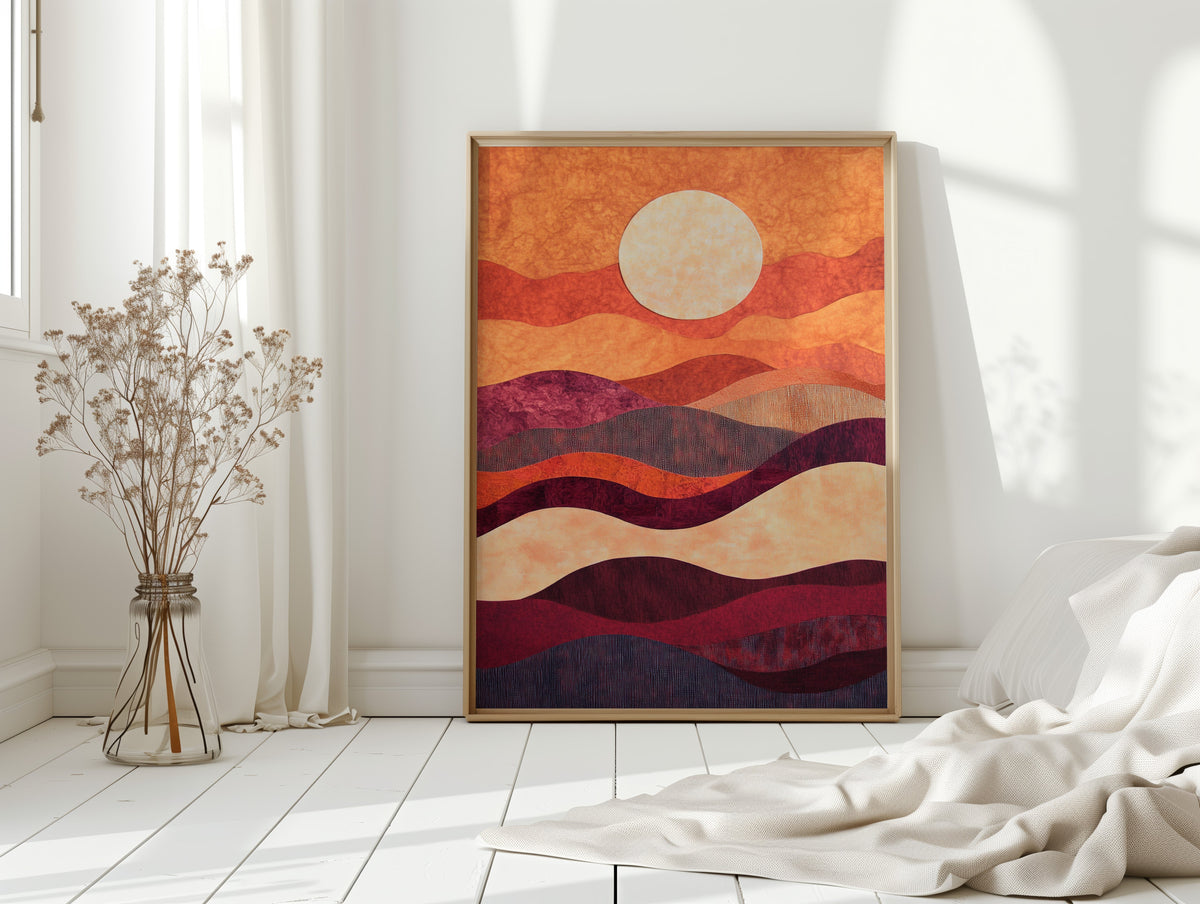 Sunset Serenade - Vibrant Abstract Canvas Art