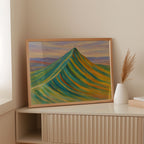 Aurora Ridge – Abstract Rainbow Mountain Landscape