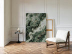 "Emerald Dreams" - Abstract Green Marble Art Print