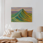 Aurora Ridge – Abstract Rainbow Mountain Landscape