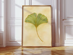 Elegant Ginkgo Leaf Watercolor Art Print