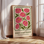 Blossoming Fern - Peony Art Print