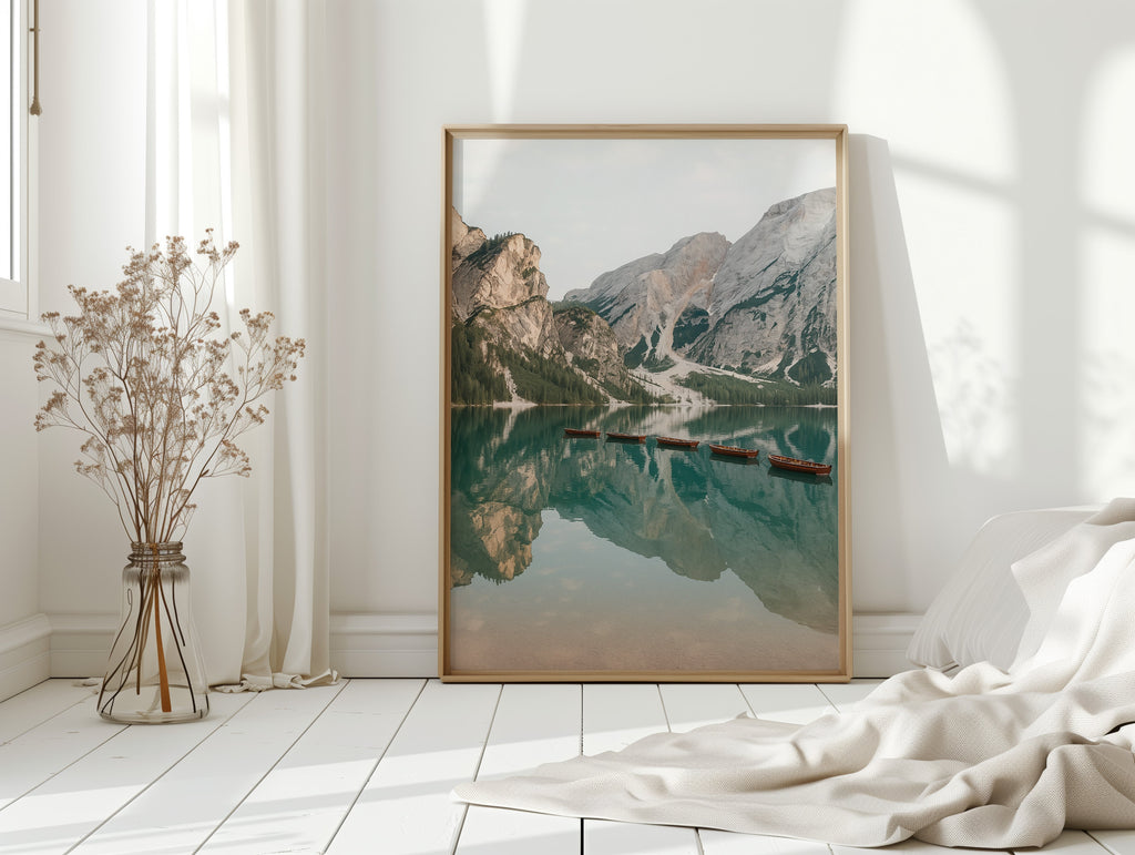 Still Waters, Silent Peaks – Tranquil Alpine Lake