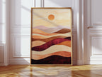 Sunset Dunes - Abstract Landscape Canvas Art