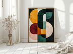 “Modern Balance” – Bold Mid-Century Abstract Geometric Print